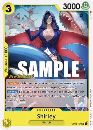 Shirley — Pillars of Strength Pre-Release Cards