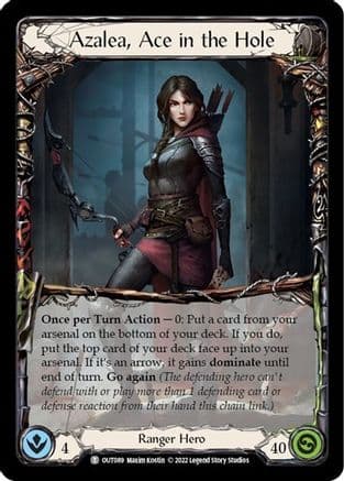 Azalea, Ace in the Hole // Ponder — Outsiders Flesh and Blood card by Maxim Kostin