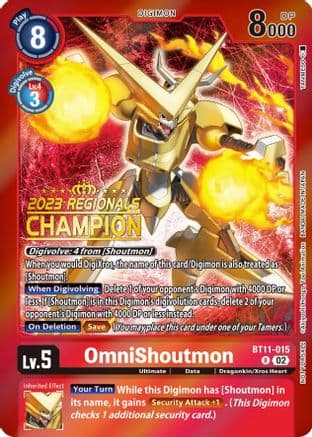 OmniShoutmon (2023 Regionals Champion) — Dimensional Phase
