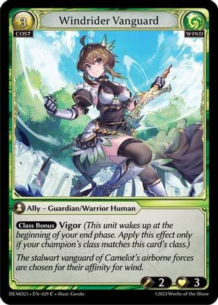 Windrider Vanguard — 2023 Demo Deck