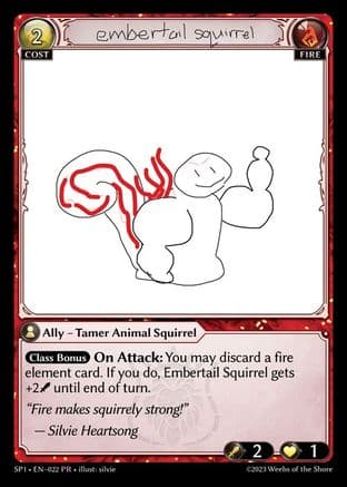 Embertail Squirrel — Supporter Pack 1 Grand Archive TCG card by silvie