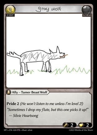 Gray Wolf — Supporter Pack 1 Grand Archive TCG card by silvie