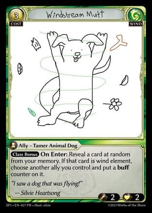 Windstream Mutt — Supporter Pack 1 Grand Archive TCG card by silvie
