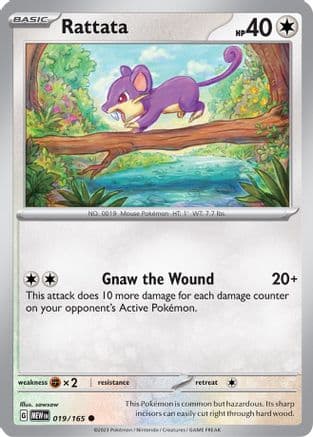 Rattata — SV: Scarlet & Violet 151 Pokémon TCG card by sowsow