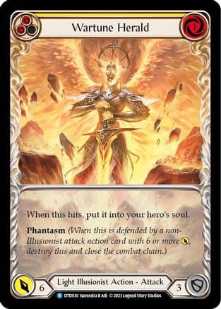 Wartune Herald (Yellow) — Dusk till Dawn Flesh and Blood card by Narendra B Adi