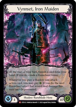 Vynnset, Iron Maiden — Dusk till Dawn Flesh and Blood card by Federico Musetti