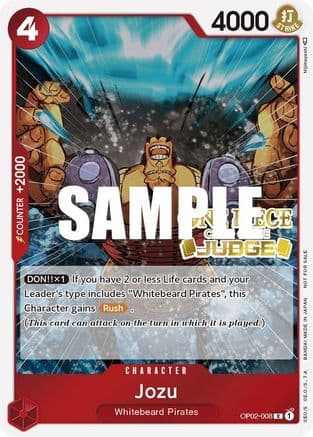 Jozu (Judge) — One Piece Promotion Cards One Piece Card Game card by Nishiyoshi