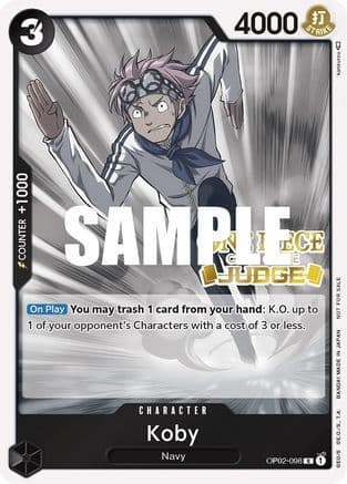 Koby (Judge) — One Piece Promotion Cards
