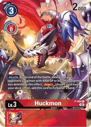 Huckmon - P-066 (Official Tournament Pack Vol.10) — Digimon Promotion Cards