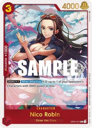 Nico Robin (Store Championship Participation Pack) — One Piece Promotion Cards