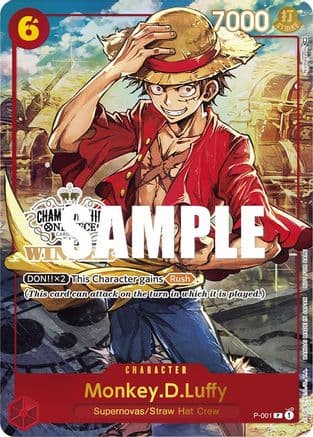 Monkey.D.Luffy (Store Championship Trophy Card) — One Piece Promotion Cards