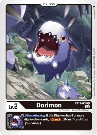 Dorimon — Versus Royal Knights Digimon Card Game card by Tonamikanji