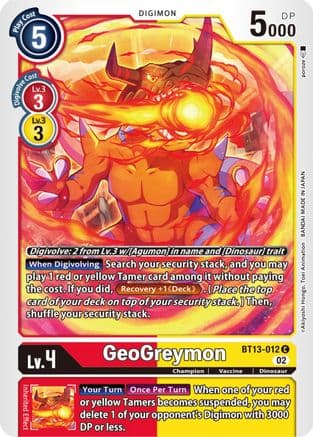 Geogreymon — Versus Royal Knights