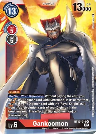 Gankoomon — Versus Royal Knights Digimon Card Game card by Nakamoto Halto