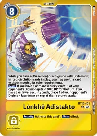 Lonkhe Adistakto (Event Pack 5) — Xros Encounter