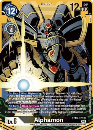 Alphamon (Alternate Art) — Versus Royal Knights Digimon Card Game card by Sakuya Kono