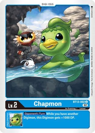 Chapmon — Versus Royal Knights Digimon Card Game card by Akirayosshi Hongo, Toei Animation
