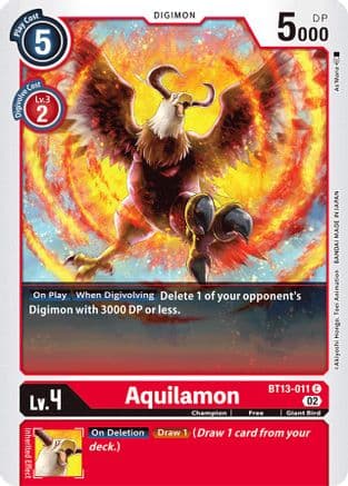 Aquilamon — Versus Royal Knights Digimon Card Game card by As "Morin"