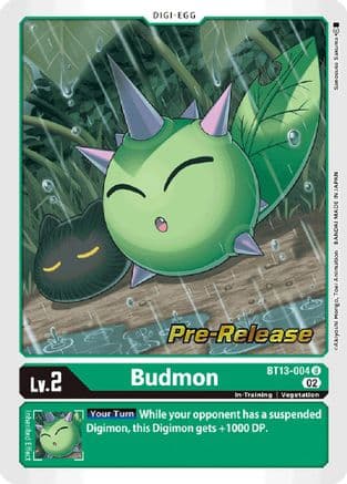 Budmon — Versus Royal Knights Pre-Release Cards Digimon Card Game card by Akiyoshi Hongō, Toei Animation