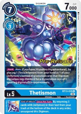 Thetismon — Versus Royal Knights Pre-Release Cards