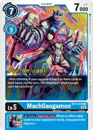 MachGaogamon — Versus Royal Knights Pre-Release Cards