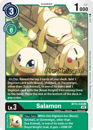 Salamon — Versus Royal Knights Pre-Release Cards