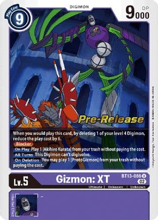 Gizmon: XT — Digimon Card Game card