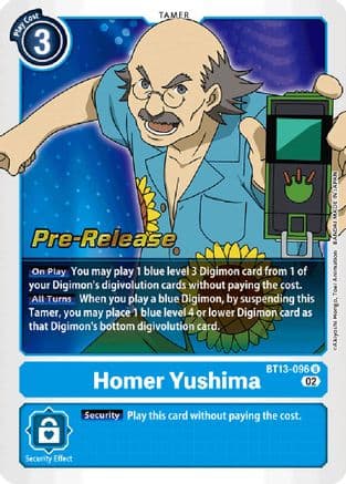 Homer Yushima — Digimon Card Game card