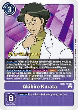 Akihiro Kurata — Digimon Card Game card