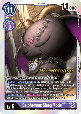 Belphemon: Sleep Mode — Versus Royal Knights Pre-Release Cards