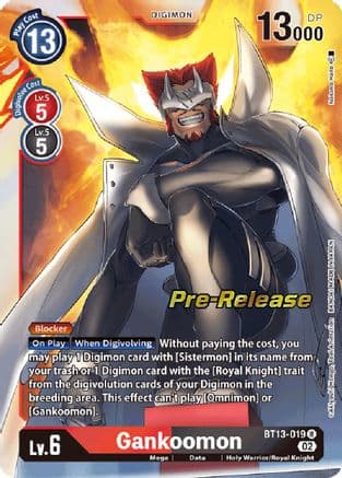 Gankoomon — Versus Royal Knights Pre-Release Cards Digimon Card Game card by Makoto Shiozawa