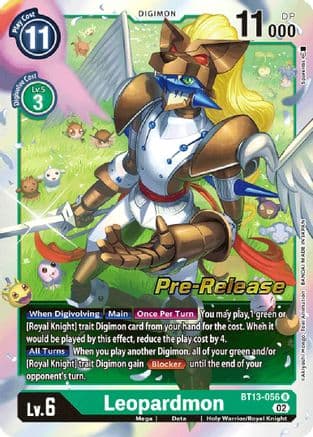 Leopardmon — Versus Royal Knights Pre-Release Cards