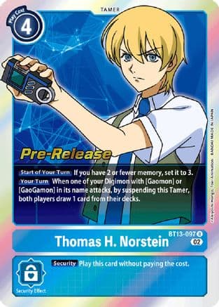 Thomas H. Norstein — Versus Royal Knights Pre-Release Cards