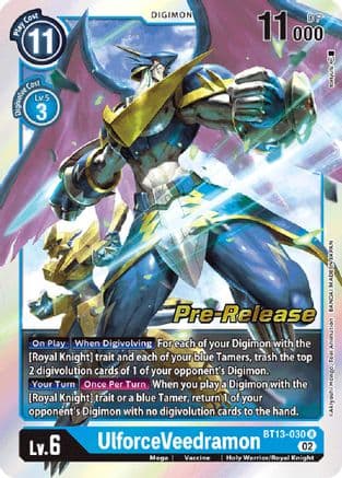 UlforceVeedramon — Versus Royal Knights Pre-Release Cards