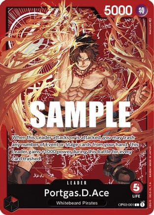 Portgas.D.Ace (Special Goods Set -Ace/Sabo/Luffy-) — One Piece Promotion Cards