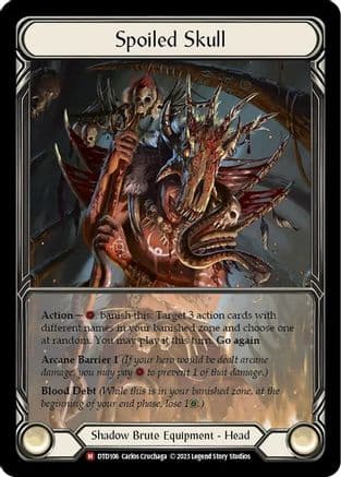 Spoiled Skull (Extended Art) — Dusk till Dawn Flesh and Blood card by Carlos Cruchaga
