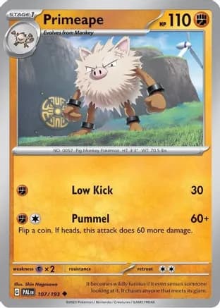 Primeape - 107/193 (Cosmos Holo) — Miscellaneous Cards & Products