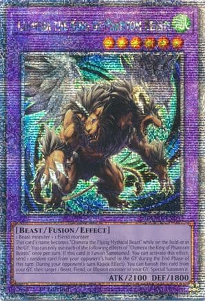 Chimera the King of Phantom Beasts (Quarter Century Secret Rare) — Duelist Nexus Yu-Gi-Oh! card by EDITION