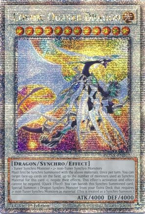 Cosmic Quasar Dragon (Quarter Century Secret Rare) — Yu-Gi-Oh! card