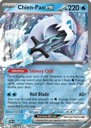 Chien-Pao ex - 030 — SV: Scarlet & Violet Promo Cards Pokémon TCG card by aky CG Works