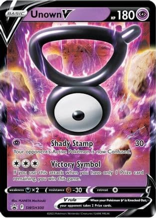 Unown V - SWSH300 — SWSH: Sword & Shield Promo Cards