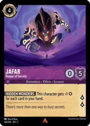 Jafar - Keeper of Secrets — The First Chapter Disney Lorcana card by Marcel Berg