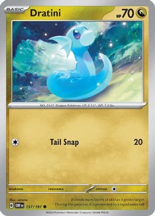 Dratini — SV03: Obsidian Flames Pokémon TCG card by satoma