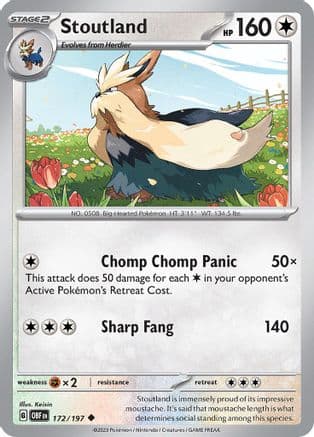 Stoutland — SV03: Obsidian Flames Pokémon TCG card by Keisin