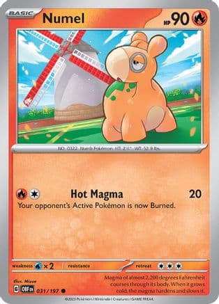 Numel — SV03: Obsidian Flames Pokémon TCG card by Mizue