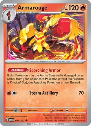 Armarouge — SV03: Obsidian Flames Pokémon TCG card by Souichirou Gunjima