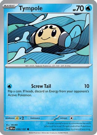 Tympole — SV03: Obsidian Flames Pokémon TCG card by OKUBO