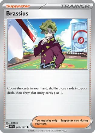 Brassius — SV03: Obsidian Flames Pokémon TCG card by GIDORA