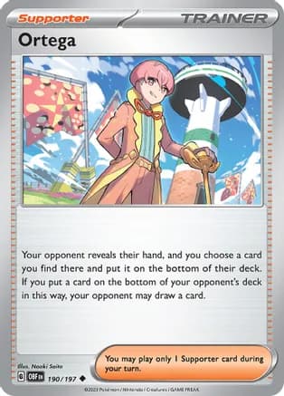 Ortega — SV03: Obsidian Flames Pokémon TCG card by Naoki Saito