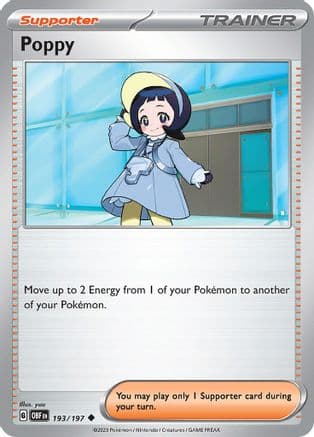 Poppy — SV03: Obsidian Flames Pokémon TCG card by yuu